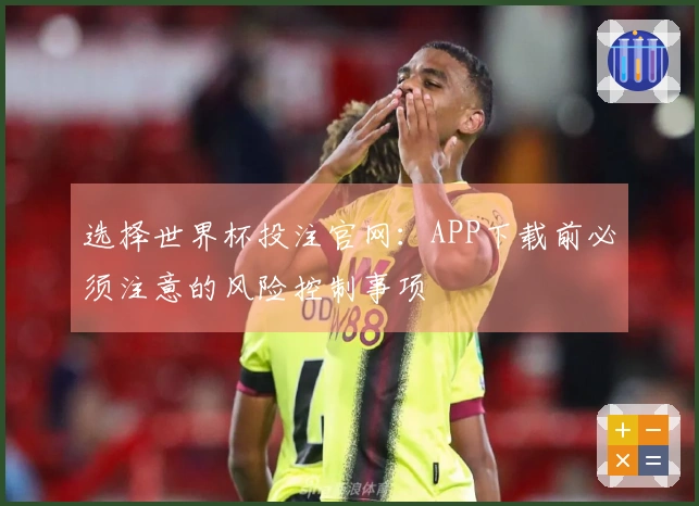 选择世界杯投注官网:APP下载前必须注意的风险控制事项